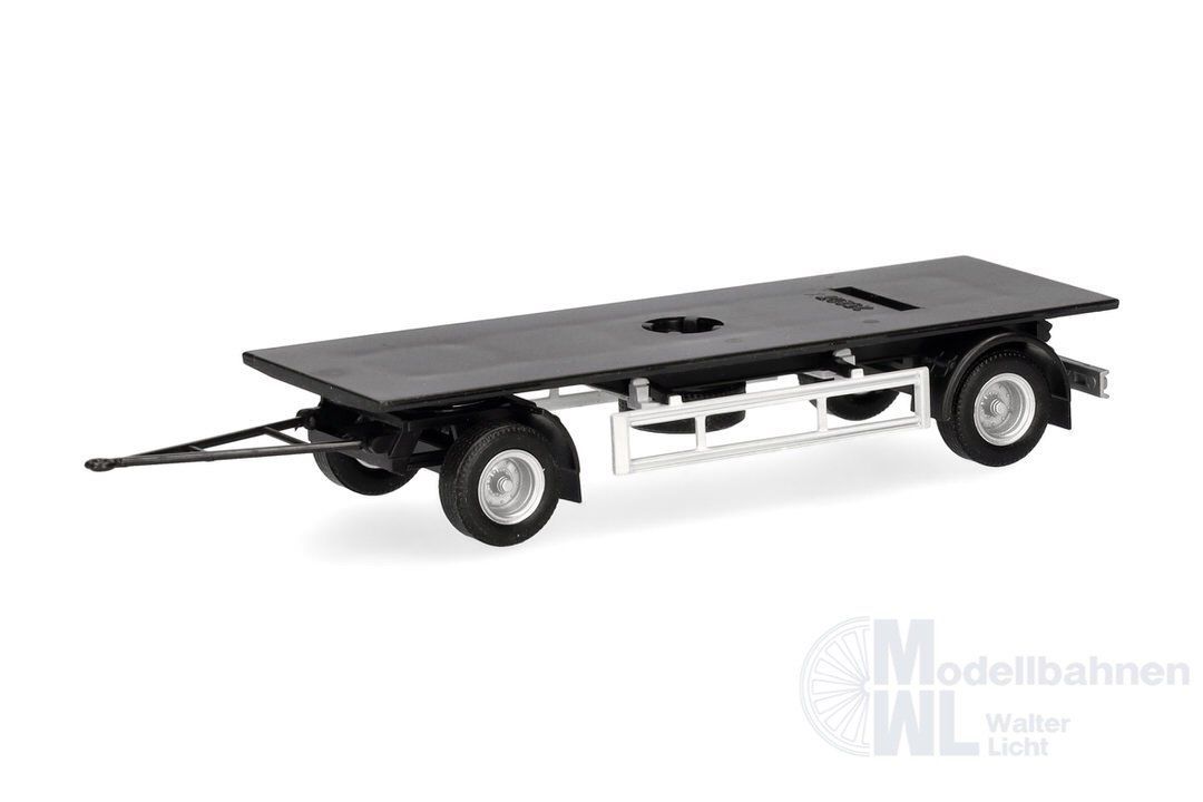 Herpa 086417 - Teileservice Hängerfahrgestell Festaufbau 7,45m mit separatem Unterfahrsc