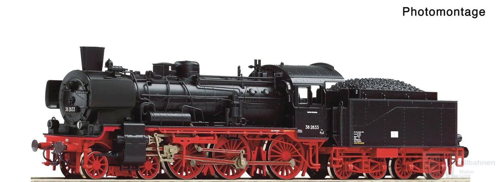 Roco 7180019 - Dampflok BR 38 2833 DR Ep.III TT 1:120