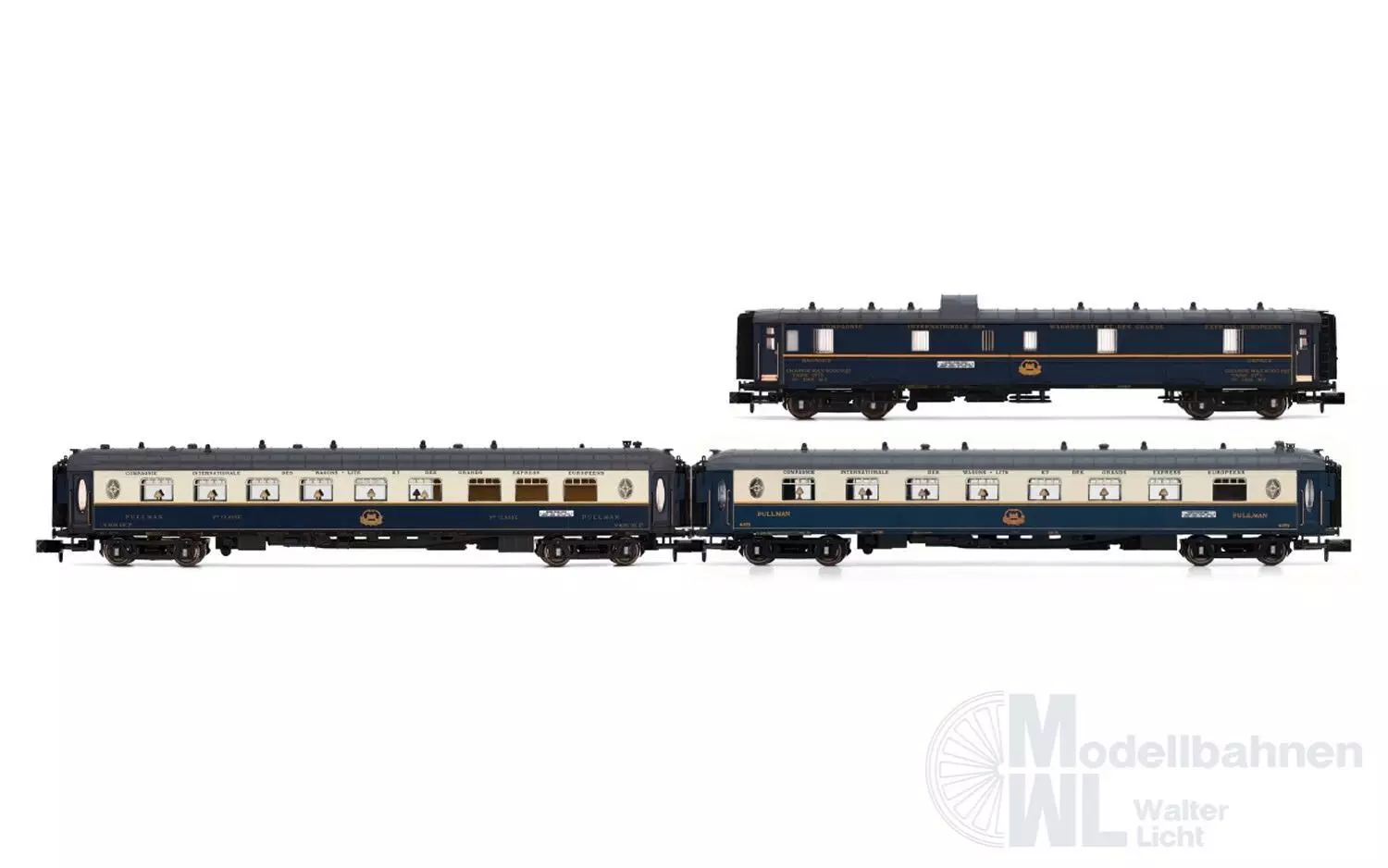 Arnold 4490 - Personenwagen Set CIWL Ep.II Edelweiss Pullmann Express 3.tlg. Set 1 N 1: