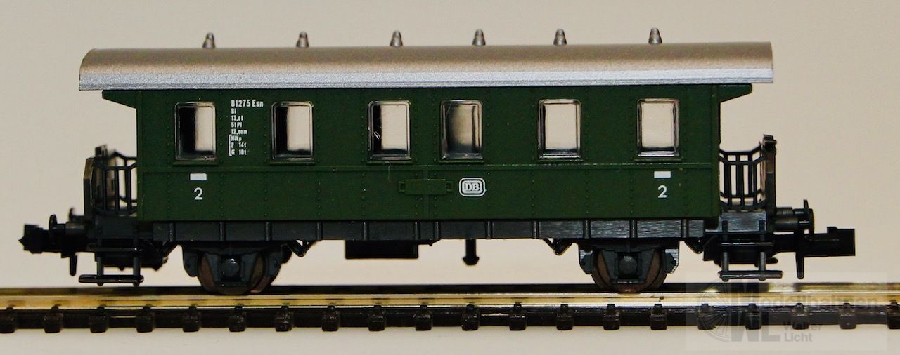 Roco 02200A - ROCO - Spantenwagen DB grün N 1:160