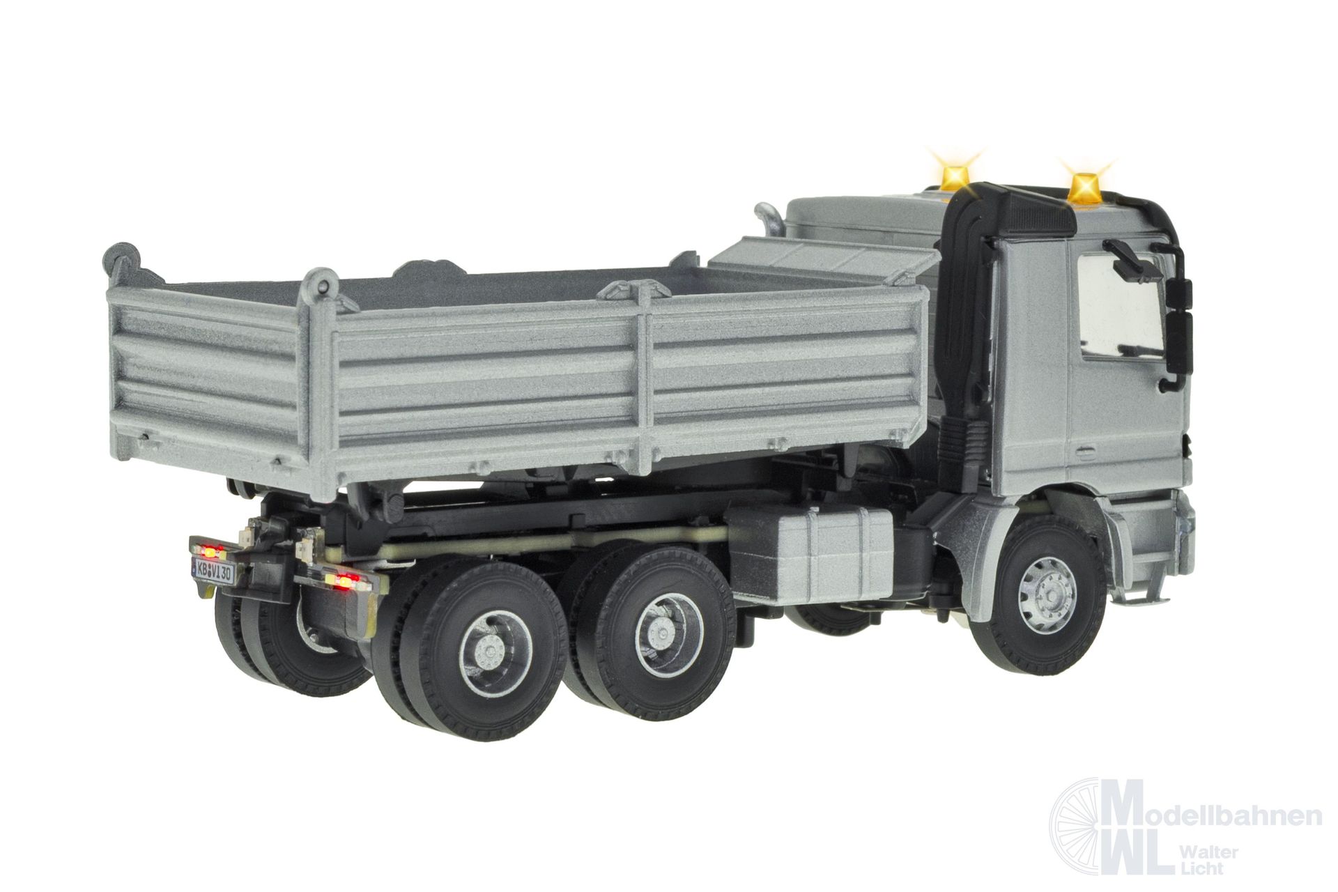 Viessmann 8004 - CarMotion Basis Startset Mercedes_Benz Actros Muldenkipper silber H0 1:87