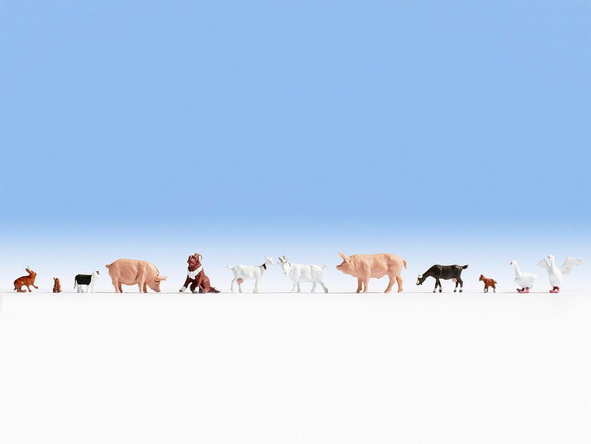Noch 15711 - Tiere auf dem Bauernhof H0 1:87 Noch 15711 - Tiere auf dem Bauernhof H0 1:87