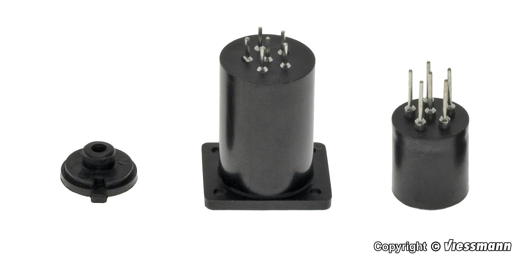 Viessmann 4652 - Zylindersteckfuß 6-polig H0 1:87