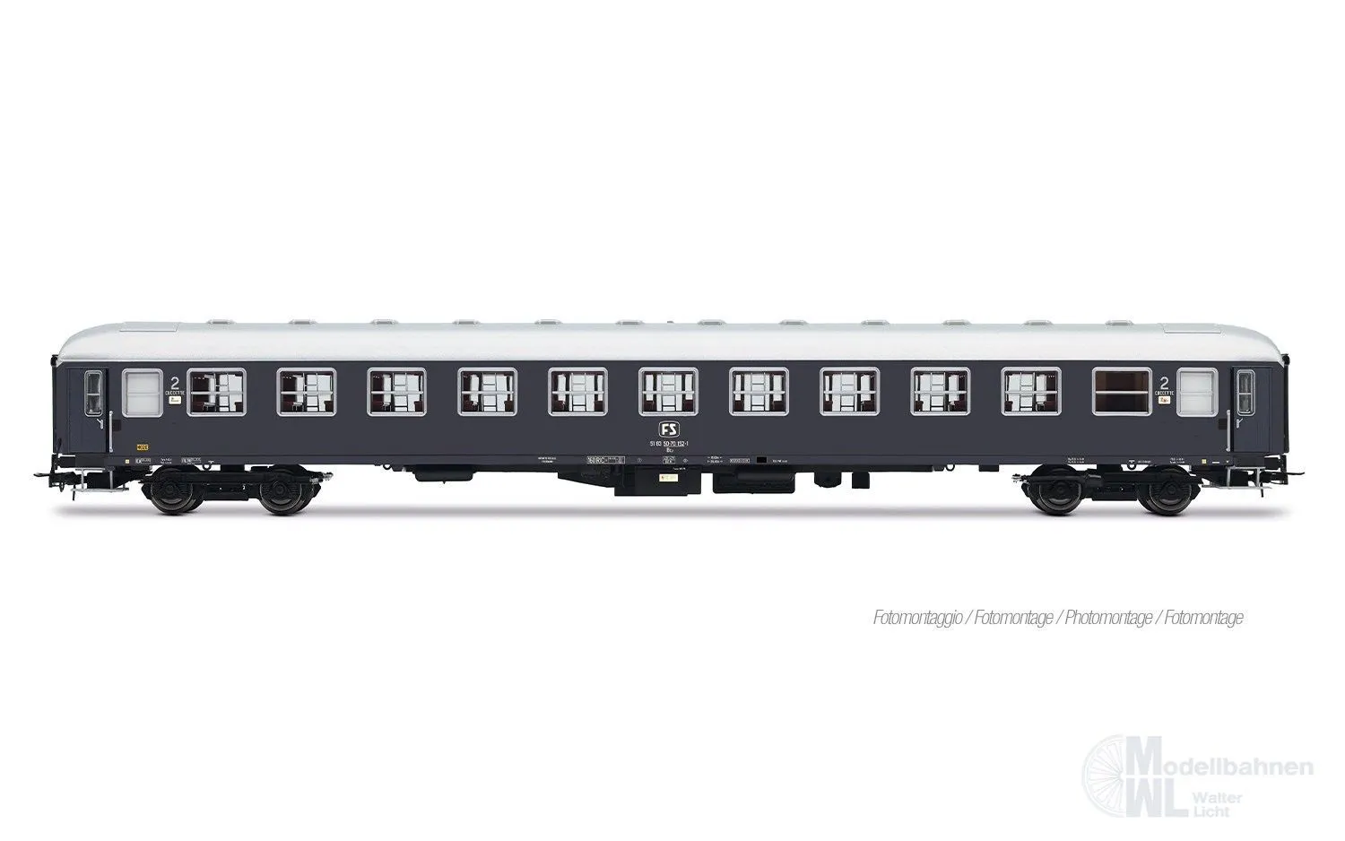 Rivarossi 4411 - Personenwagen Set FS Ep.IV Rom-Wien 3.tlg. Set 2 H0/GL