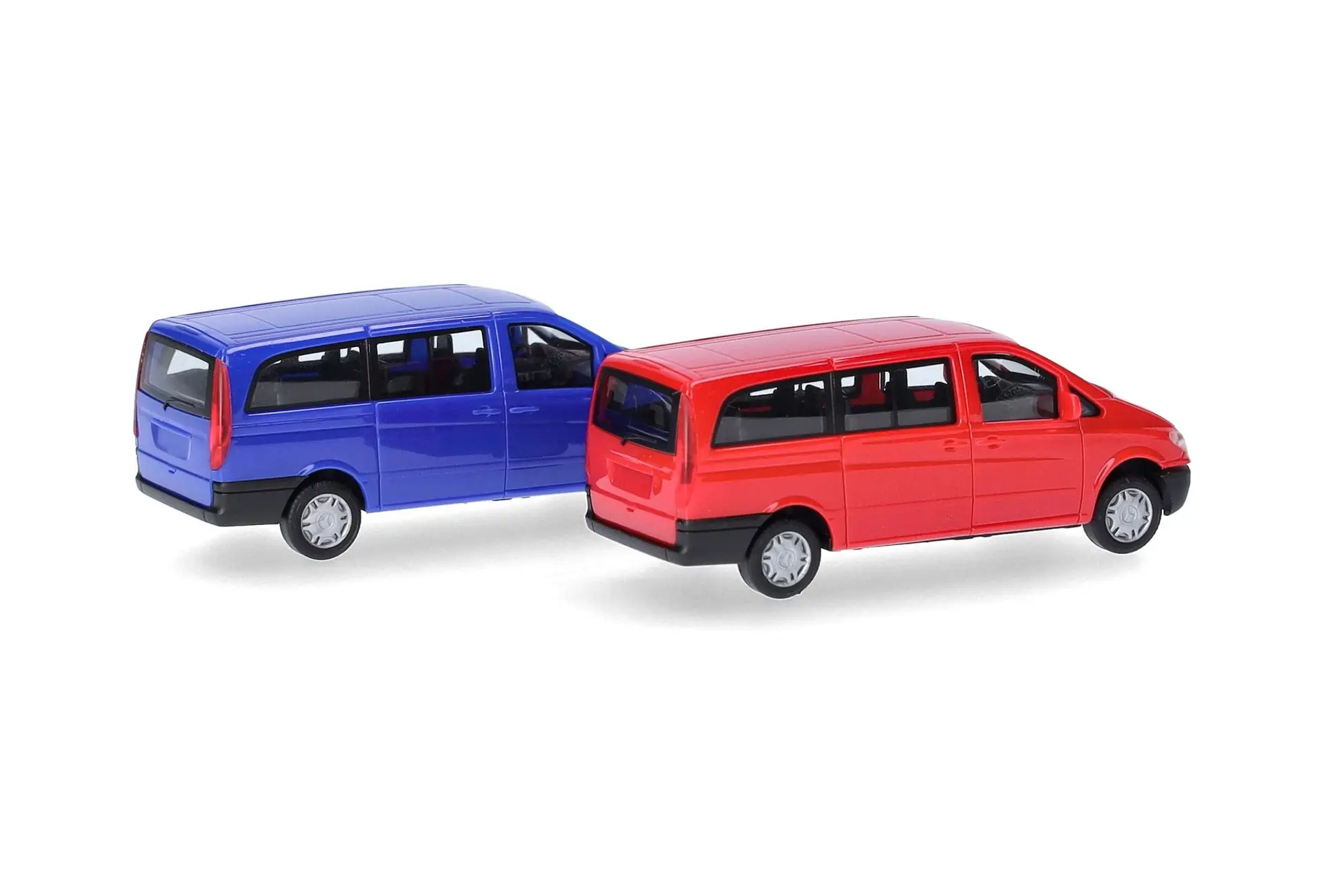 Herpa 014236 - MiKi Mercedes-Benz Vito Bus 2003 rot/blau H0 1:87