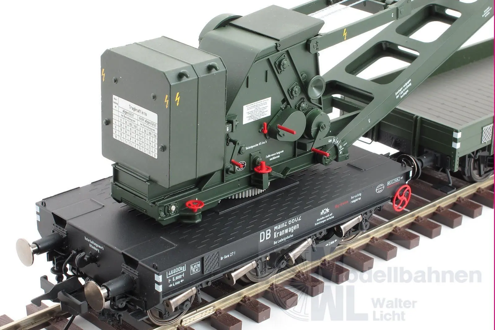 Lenz 42450-02 - Kran Wyhlen 10t, DB, Epoche 3, mit KranschutzwagenSpur 0