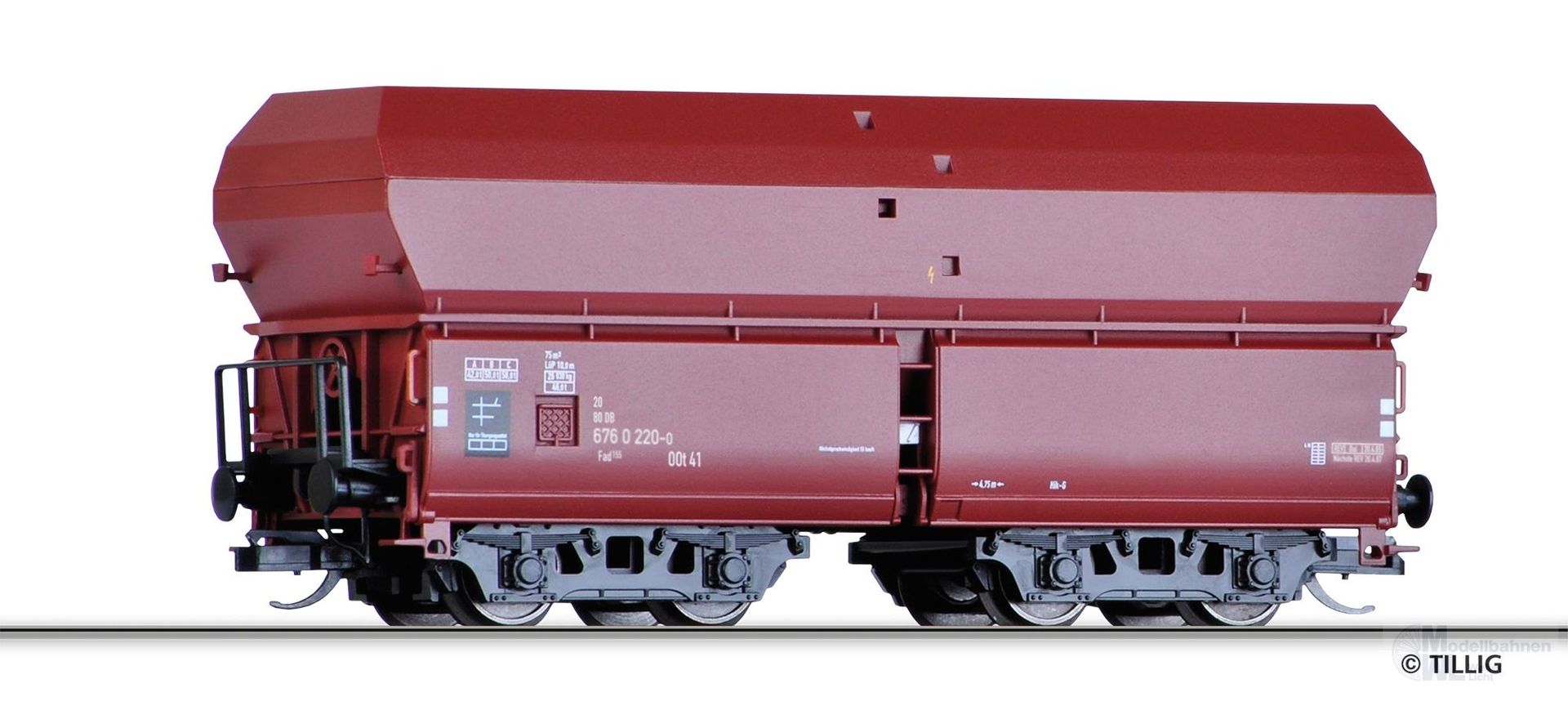 Tillig 15180 - Selbstentladewagen DB Ep.IV Fad 155 TT 1:120