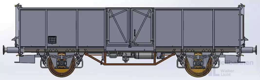 Exact Train 23997 - Güterwagen offen BLS Ep.IV UIC2 E H0/GL