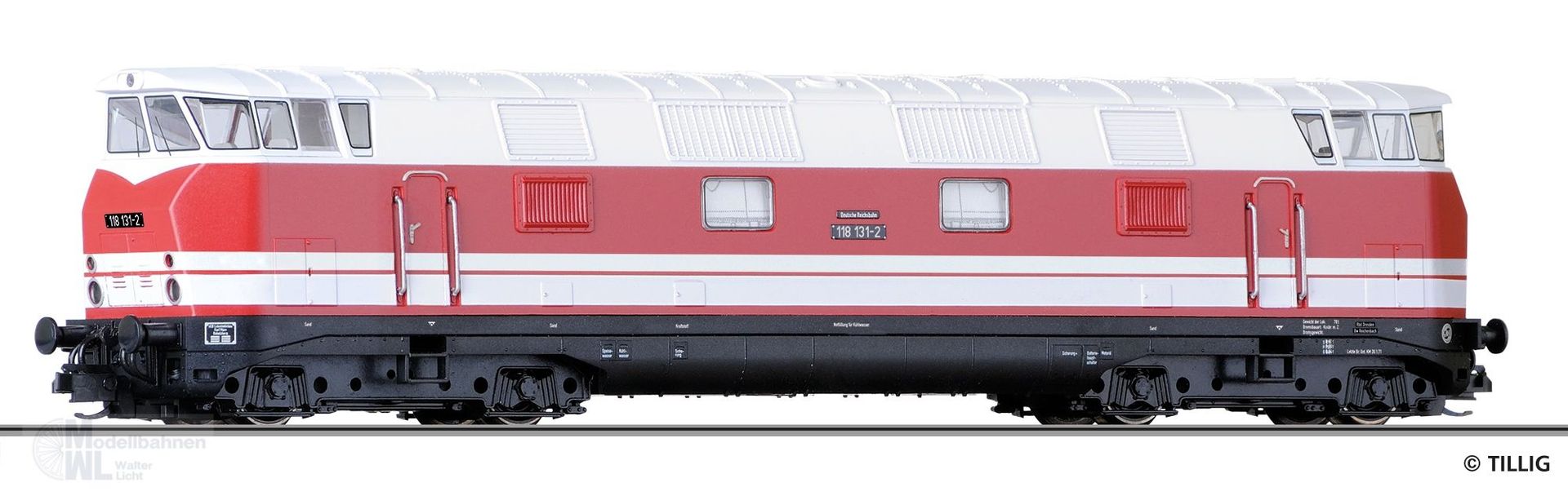 Tillig 04661 - Diesellok BR 118 131-2 DR Ep.IV TT 1:120