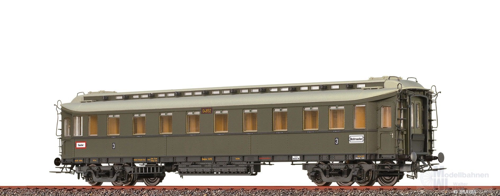 Brawa 45418 - Personenwagen K.P.E.V. Ep.I C4ü Pr 21 H0/GL Brawa 45418 - Personenwagen K.P.E.V. Ep.I C4ü Pr 21 H0/GL