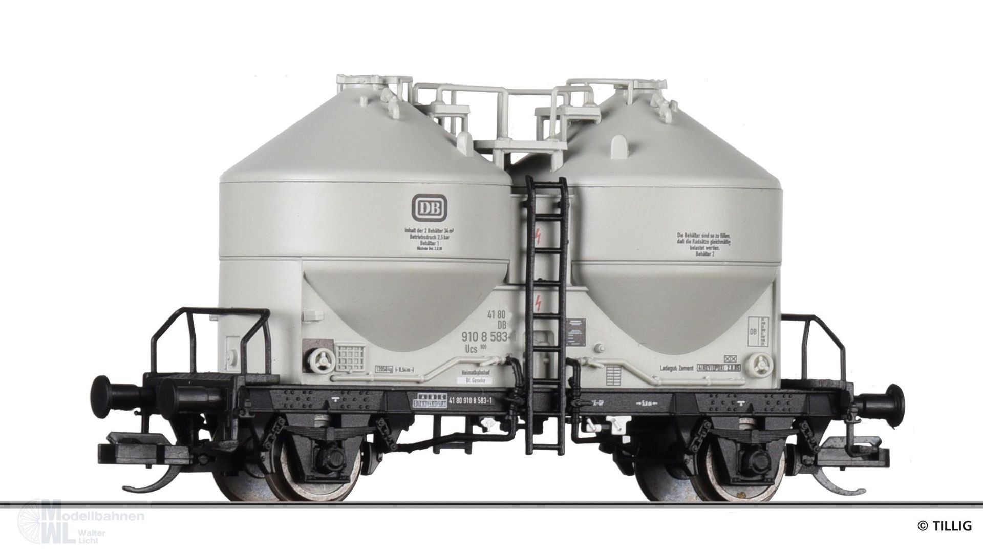 Tillig 17772 - Staubsilowagen DB Ep.IV Ucs 909 TT 1:120 Tillig 17772 - Staubsilowagen DB Ep.IV Ucs 909 TT 1:120