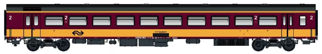 LS Models 44262 - Personenwagen ICR 2.Kl. B10 NS Ep.VI Benelux H0/GL
