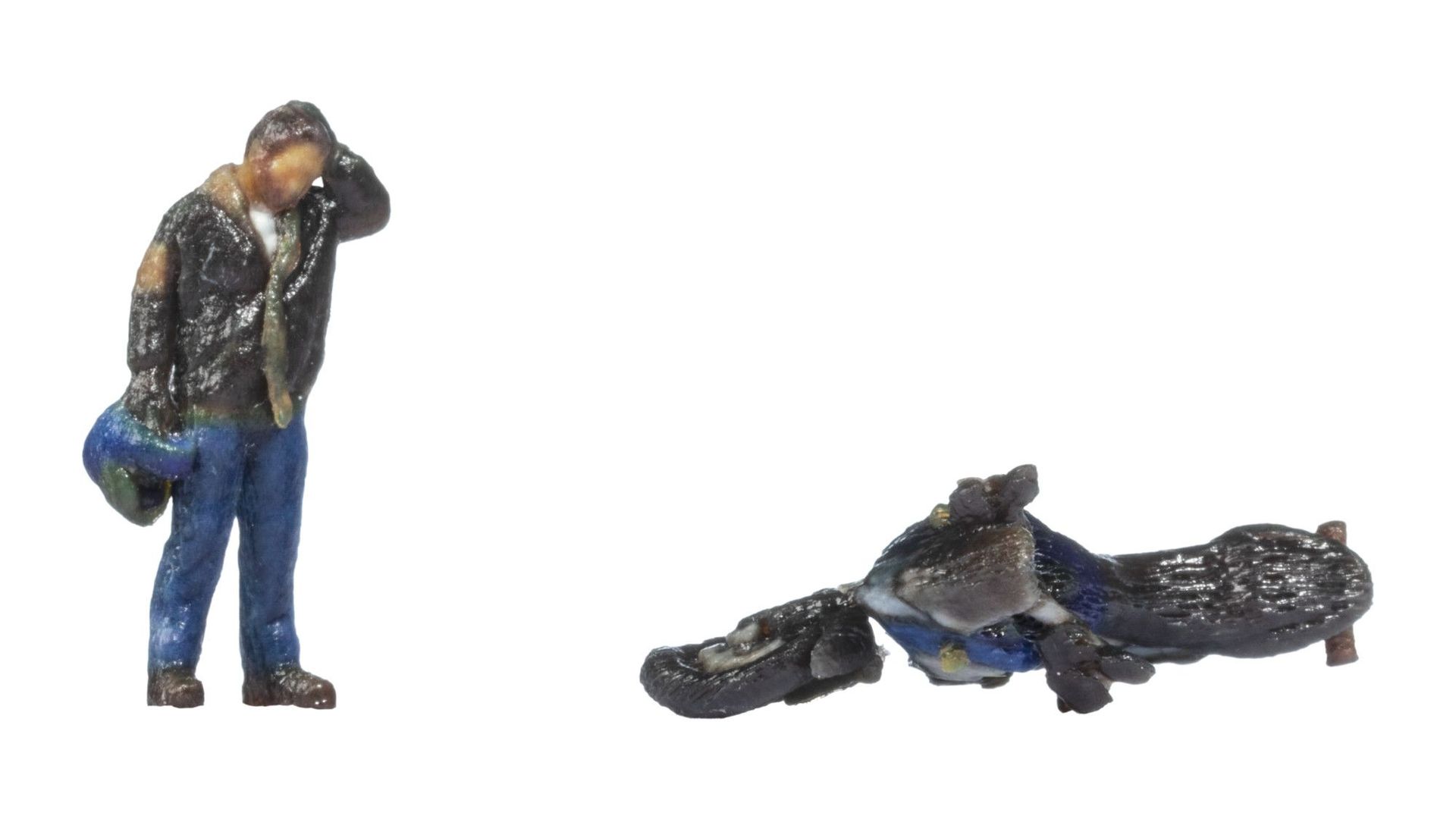 Noch 10909 - Motorradunfall H0 1:87