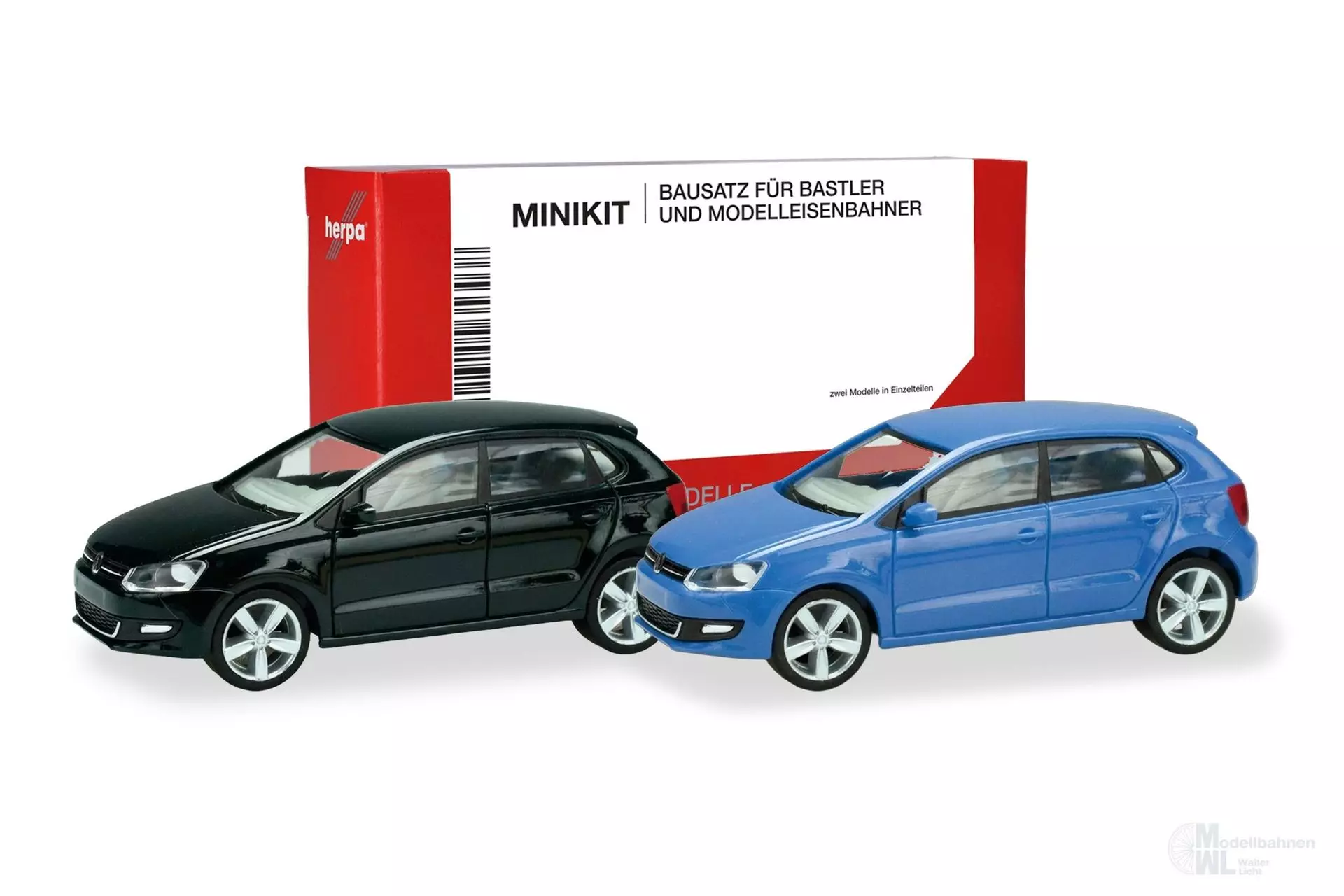 Herpa 014366 - MiKi VW Polo 5-türig blau schw H0 1:87