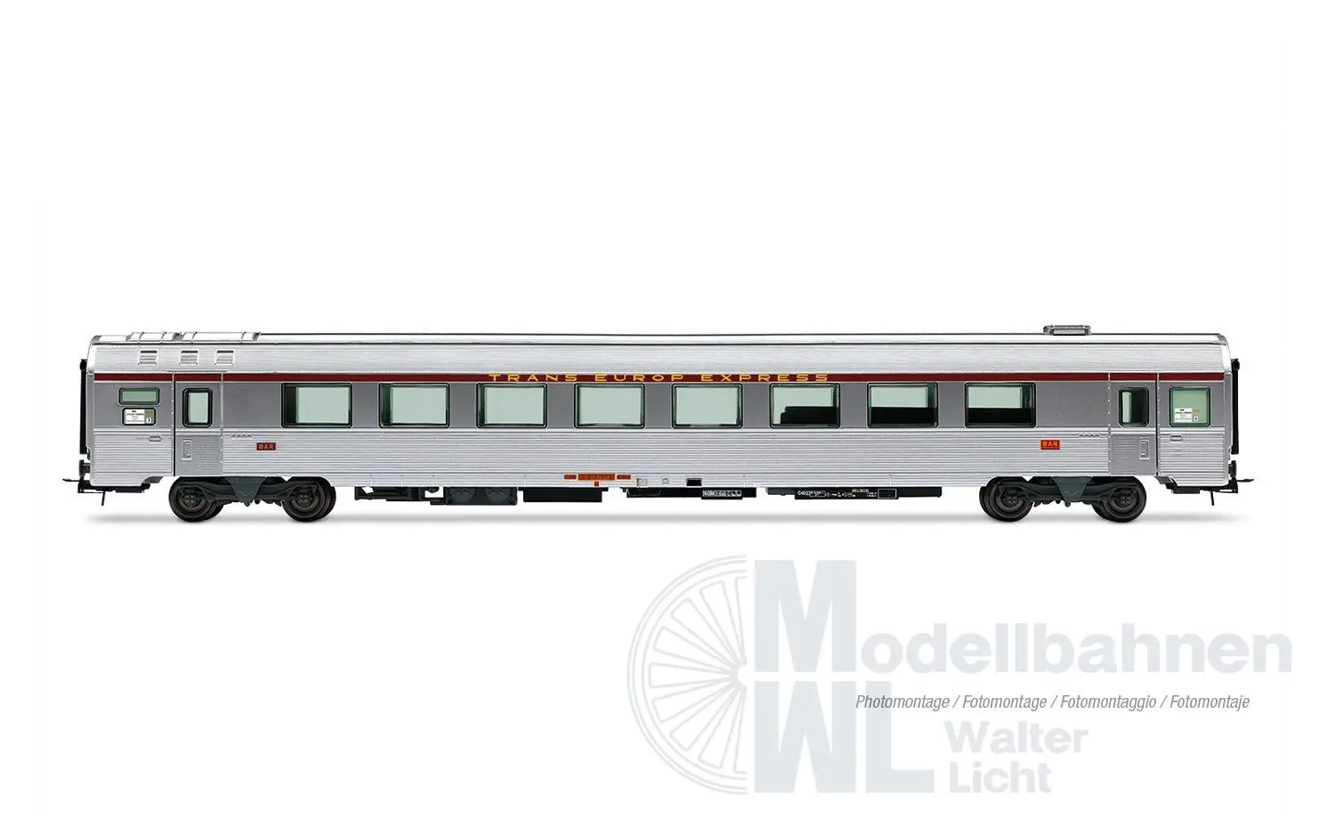 Jouef 4205 - Personenwagen Set SNCF Ep.IV TEE Mistral 69 4.tlg. Jules Verne H0/GL