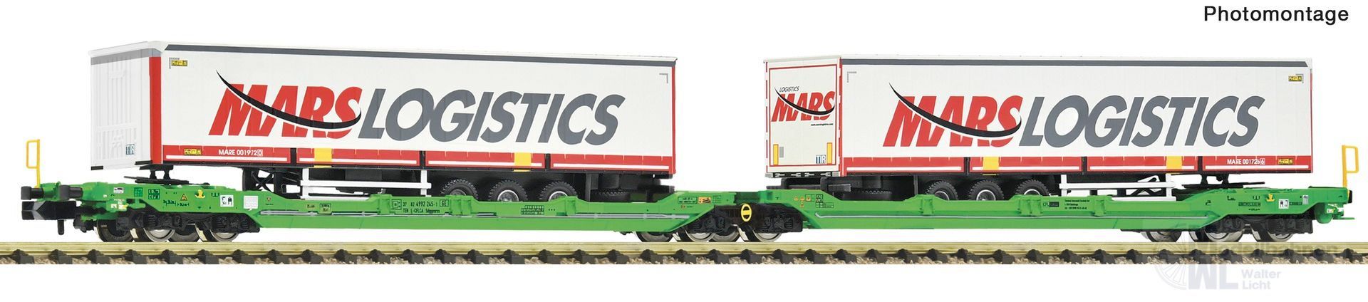 Fleischmann 6660102 - Doppeltaschenwagen CFL Cargo Ep.VI N 1:160