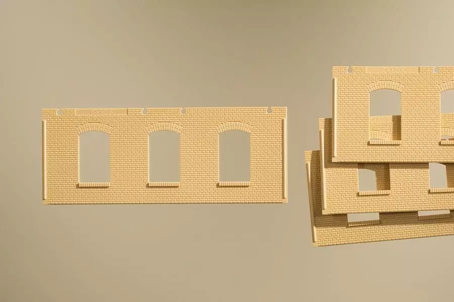 Auhagen 80627 - Wände 2532E gelb H0 1:87