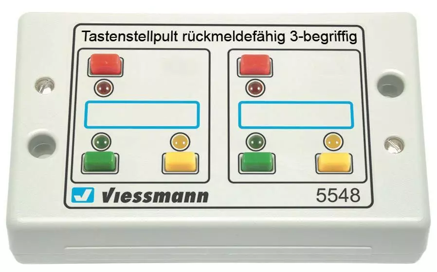 Viessmann 5548 - Tasten Stellpult rückmeldefähig 3 begriffig