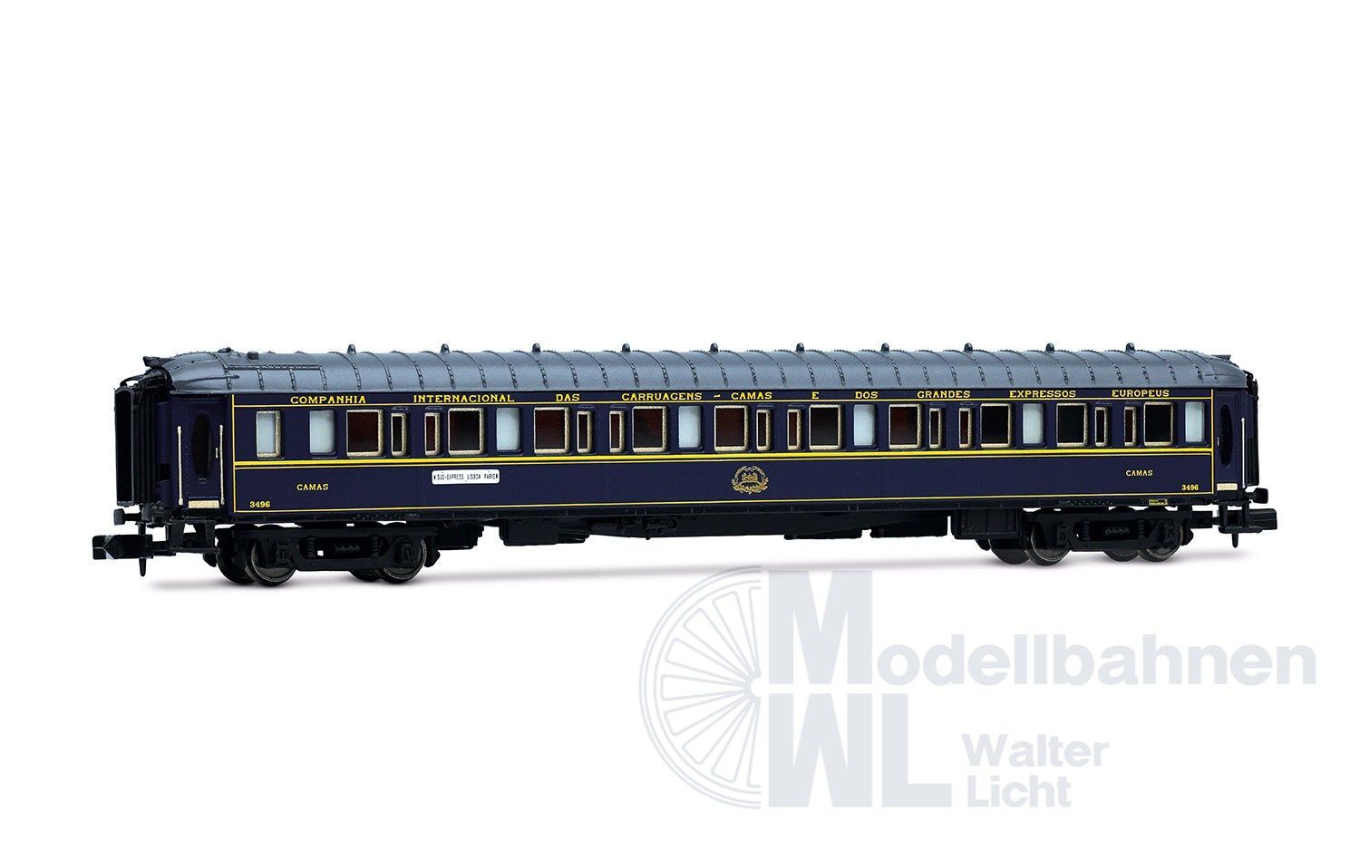 Arnold 4486 - Personenwagen Set CIWL Ep.III/IV 3.tlg. Sud Express Set 1 N 1:160 Arnold 4486 - Personenwagen Set CIWL Ep.III/IV 3.tlg. Sud Express Set 1 N 1:160
