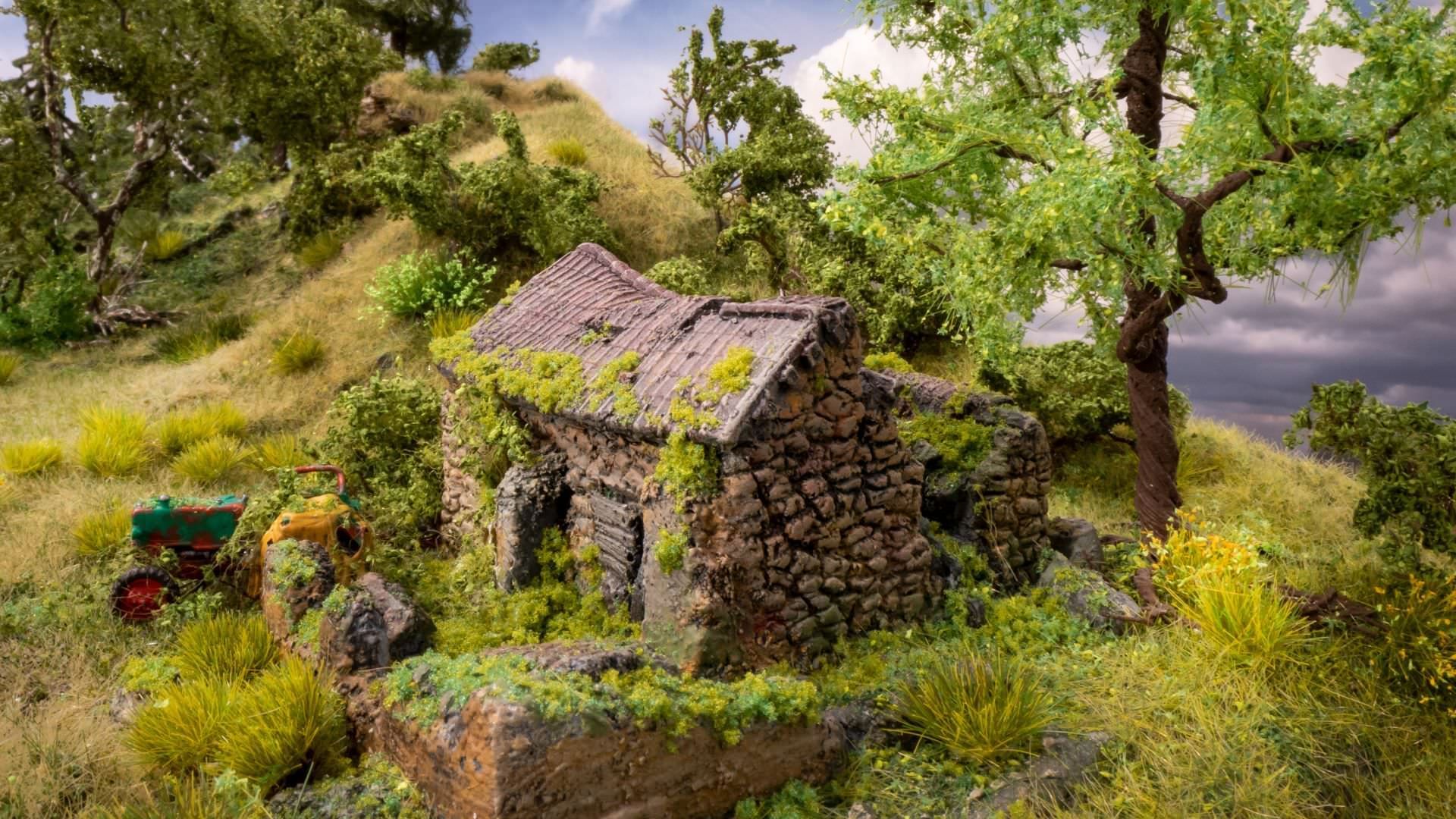 Noch 60761 - Vergessener Ort Gebäuderuine H0 1:87