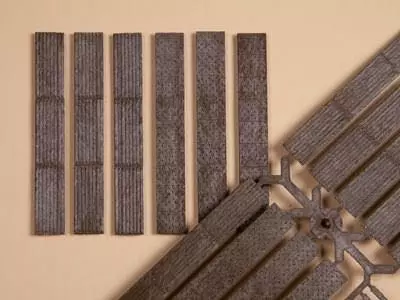 Auhagen 48655 - 24 Laufbohlen, 12 Abdeckungen H0 1:87 / TT 1:120