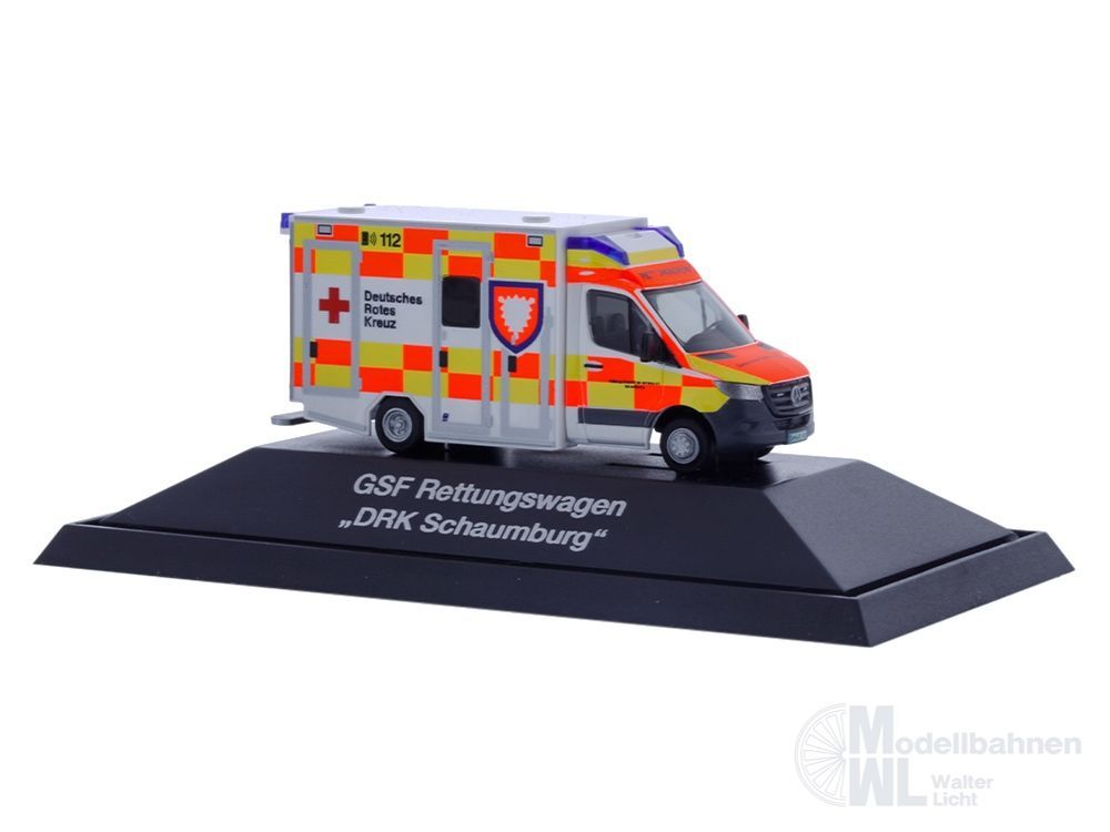 Rietze 76161 - Mercedes-Benz GSF RTW ´18 DRK Schaumburg H0 1:87