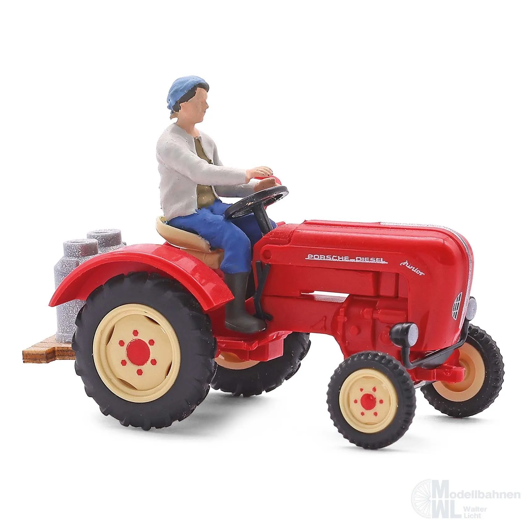 Busch 50013 - Traktor Porsche mit Bäuerin H0 1:87