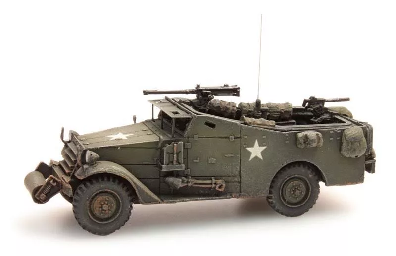 ARTITEC b.v. 387114 - US/UK M3A1 White scout car H0 1:87