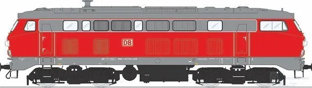 Lenz 40182-08 - Diesellok BR 218 219-4 DB Ep.V verkehrsrot Spur 0
