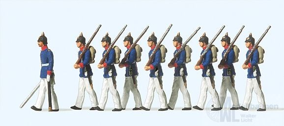 Preiser 12186 - Preußische Infanterie Parade H0 1:87 Preiser 12186 - Preußische Infanterie Parade H0 1:87
