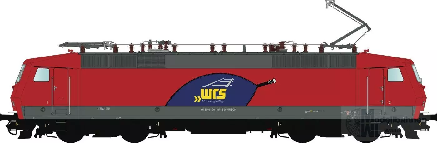 LS Models 16591ACS - E-Lok BR 120 145 WRS Ep.VI verkehrsrot H0/WS Sound