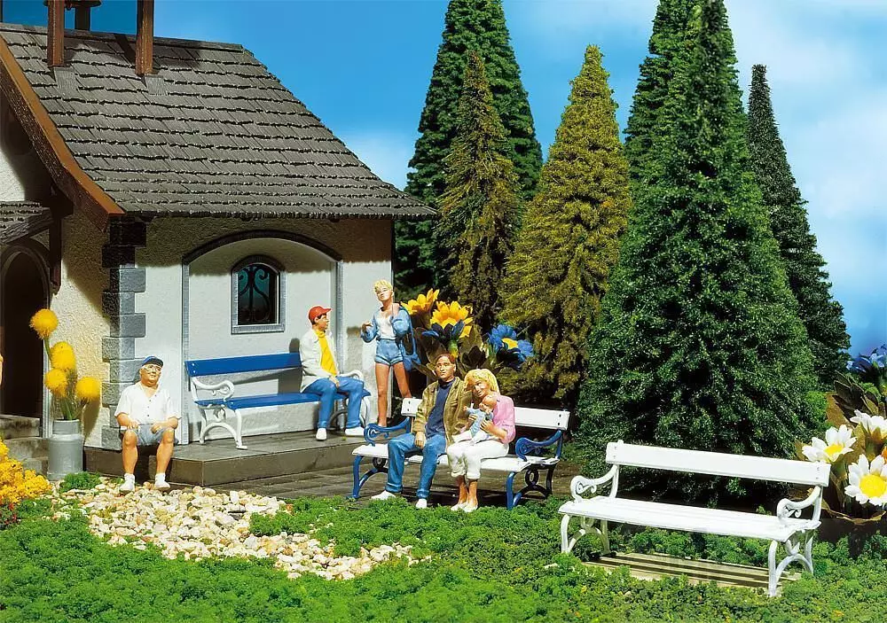 Pola 331734 - 8 Sitzbänke Spur G 1:22,5