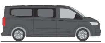 Rietze 11720 - Volkswagen Transporter T7 Bus LR FD stone grey H0 1:87