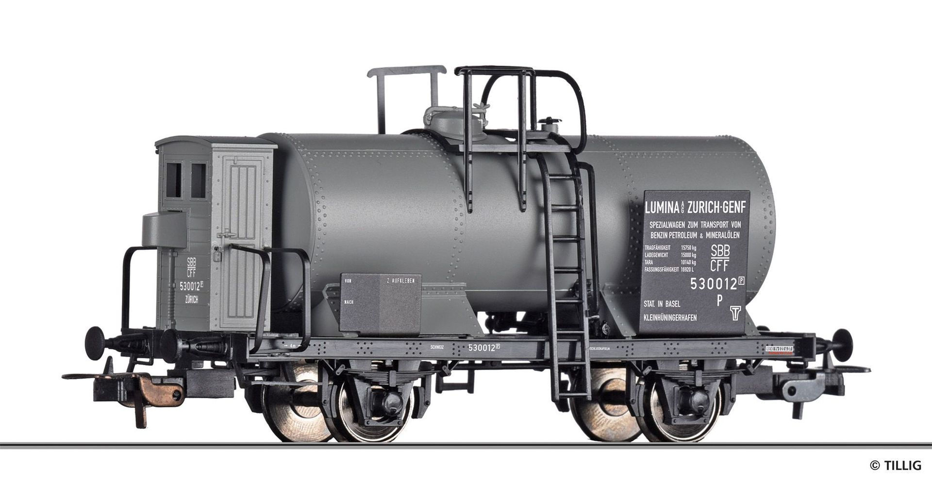 Tillig 77017 - Kesselwagen SBB Ep.II Lumina AG H0/GL