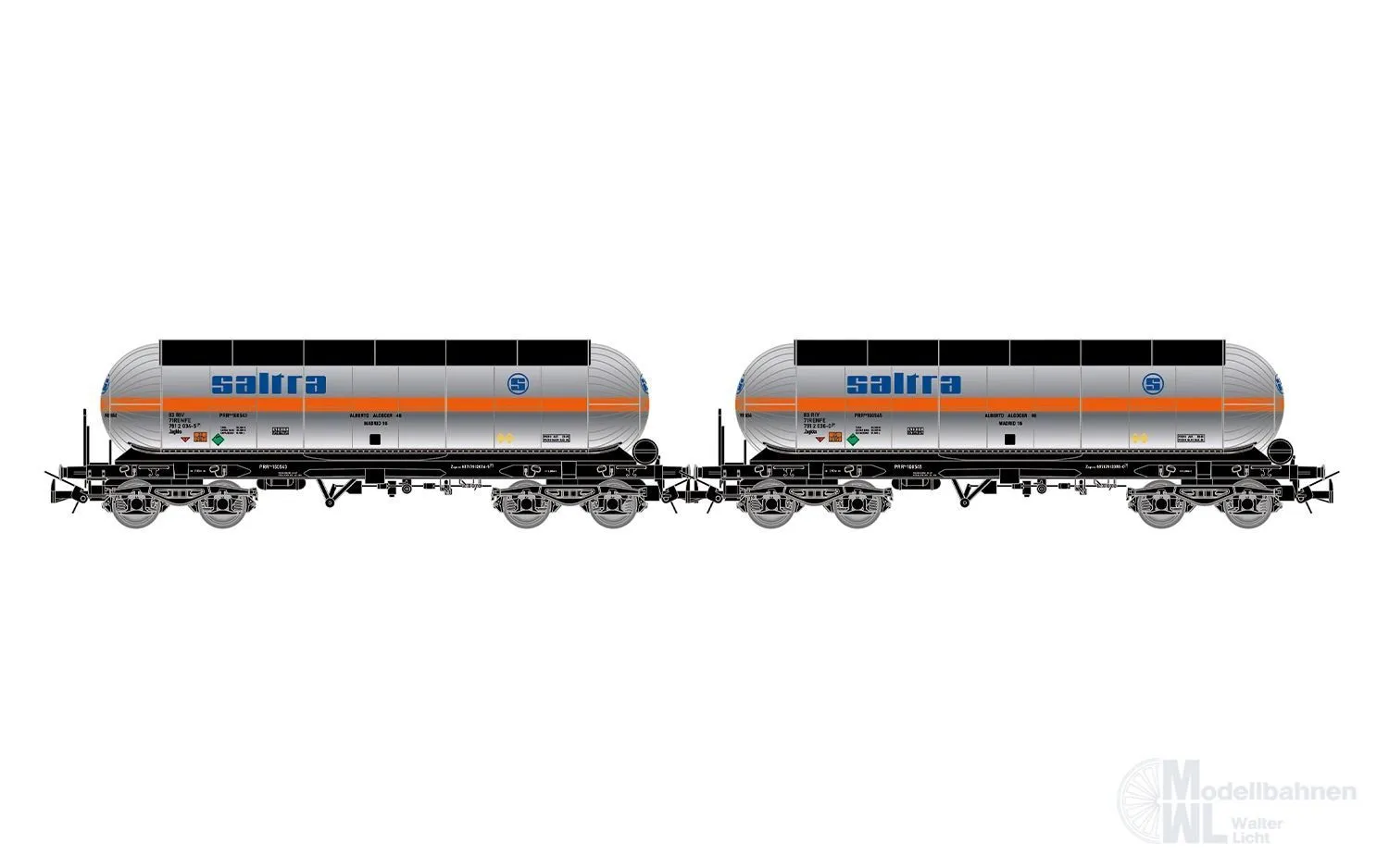 Electrotren 6098 - Kesselwagen Set RENFE Ep.IV 2.tlg. Saltra H0/GL