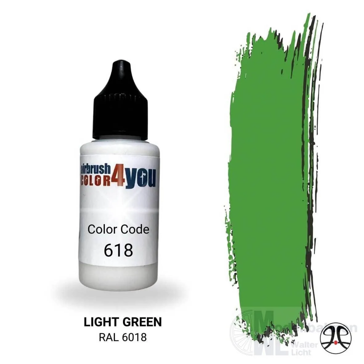 Busch 961000618 - Acrylfarbe Gelbgrün RAL6018 30ml