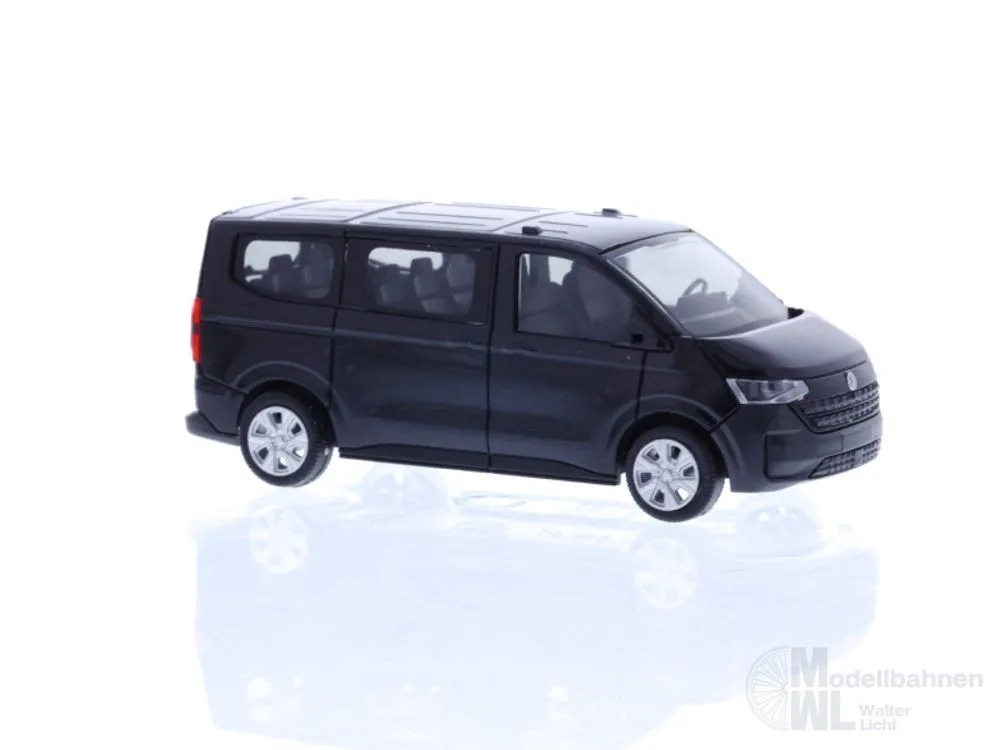 Rietze 11715 - Volkswagen Transporter T7 Bus KR FD midnight black metallic H0 1:87