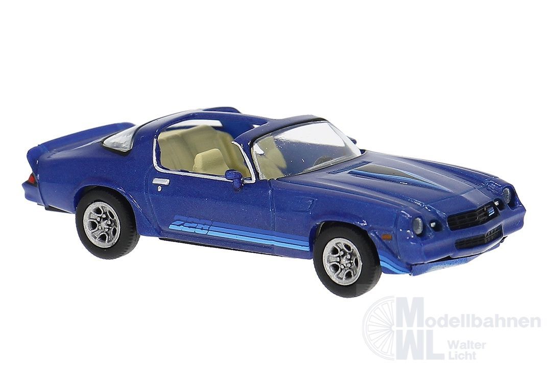Brekina 18054 - Chevrolet Camaro Z 28 blau 1980 H0 1:87