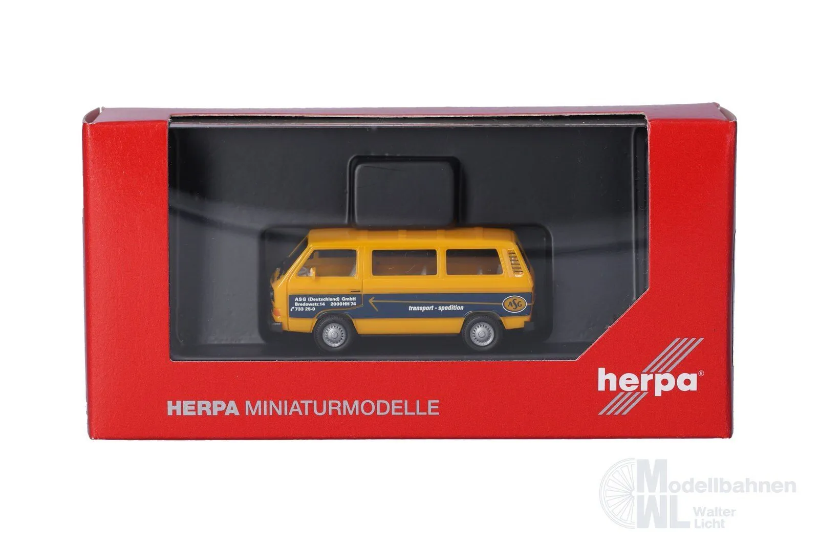 Herpa 099219 - VW T3 Bus ASG Hamburg H0 1:87