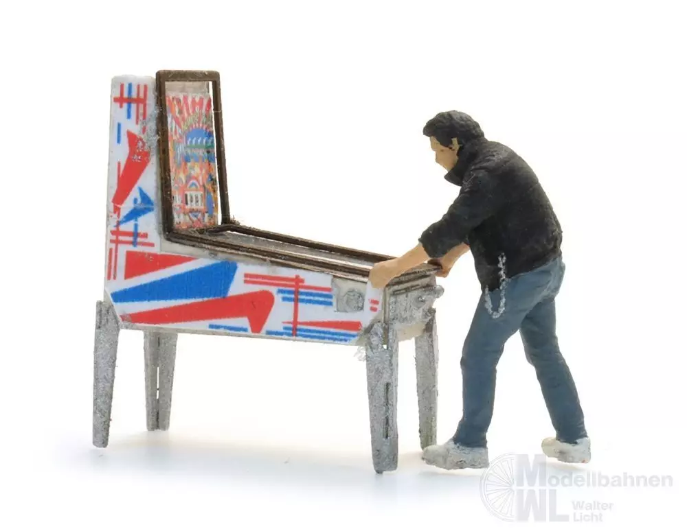 ARTITEC b.v. 387.694 - Flipperautomat mit Figur Fertigmodell H0 1:87