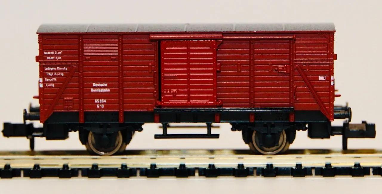 Fleischmann 8350 - FLEISCHMANN - Flachdachwagen DB Ep.III G10 N 1:160
