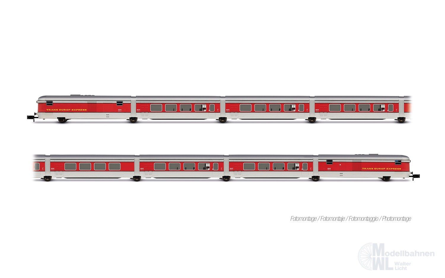 Arnold 4510 - Talgo Wagen-Set RENFE Ep.III 8.tlg. Grundset N 1:160