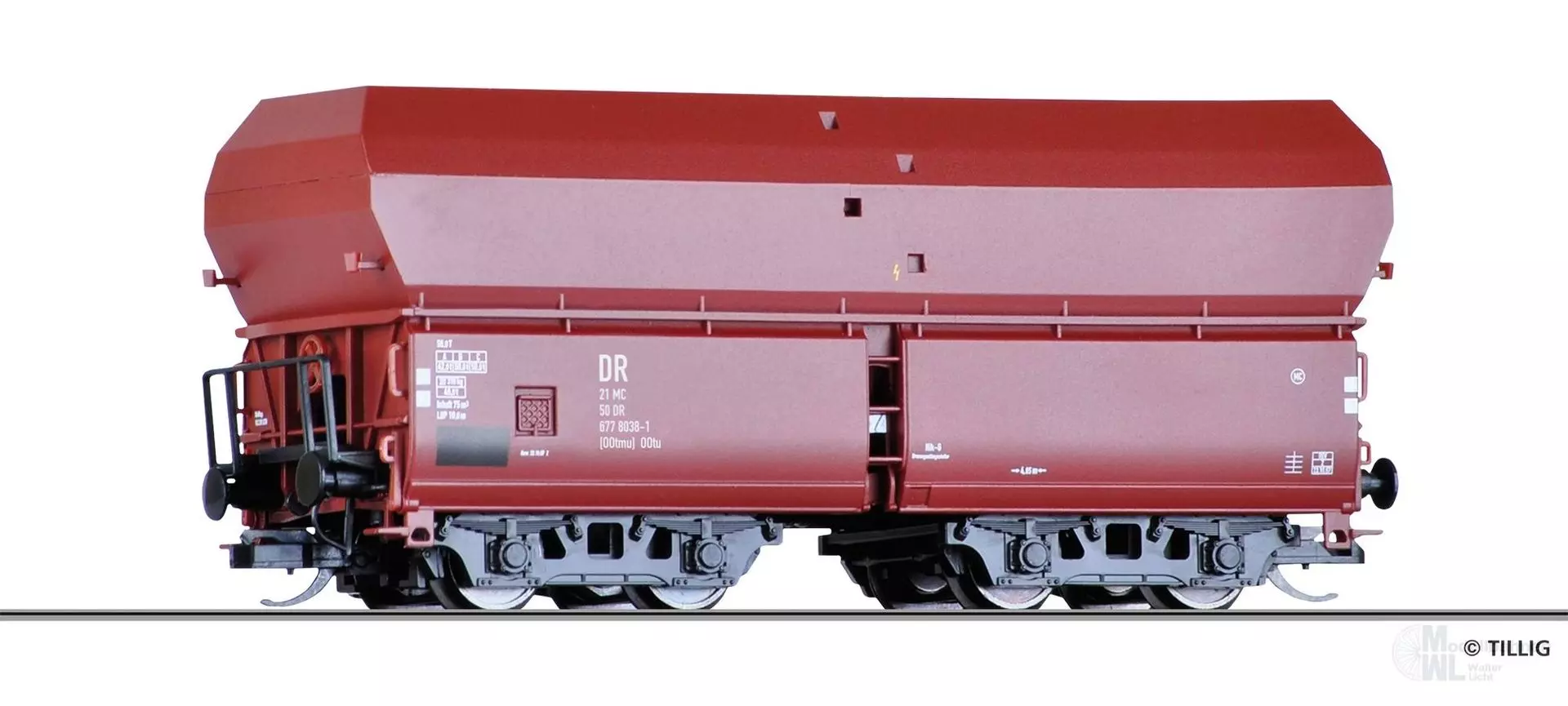 Tillig 15179 - Selbstendladewagen DR Ep.IV OOtu TT 1:120