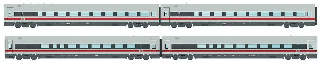LS Models MW2407DC - Personenwagen Set DBAG Ep.VI 4.tlg. Set 2 H0/GL