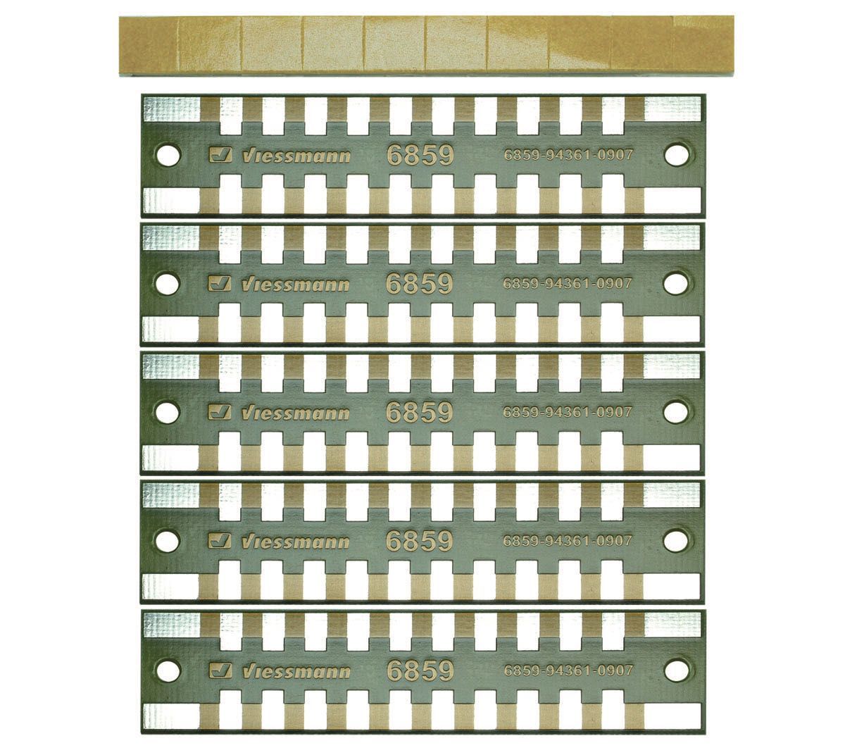 Viessmann 6859 - Löt Verteilerleisten 2 polig 5 Stück