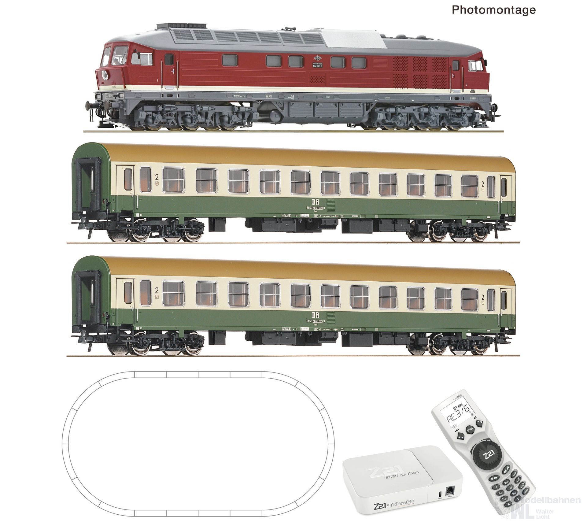Roco 5110019 - Z21 start newGen Startset Multimaus Geoline BR 132 DR Ep.IV H0/GL