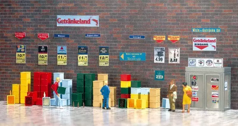 Busch 1134 - Getränkekisten-Set H0 1:87