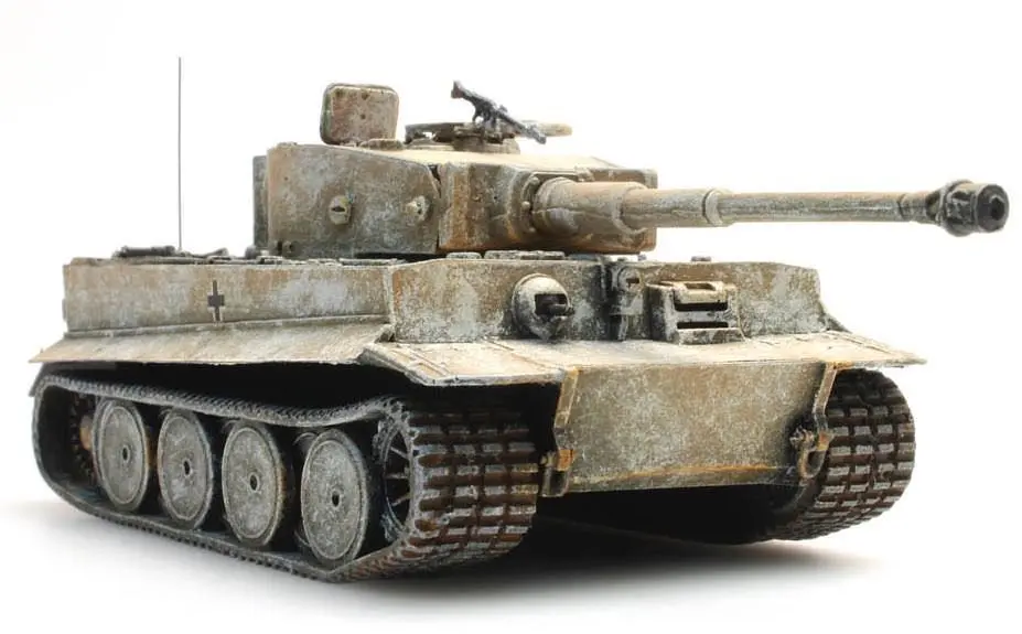 ARTITEC b.v. 387.102-WY - Panzer Tiger I 1943 gelb-Wintertarnung Deutsche Wehrmacht H0 1:87