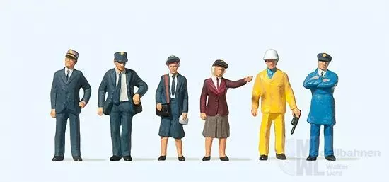 Preiser 10244 - Belgisches Bahnpersonal H0 1:87