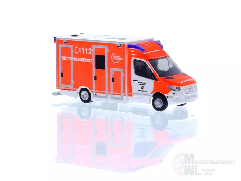 Rietze 76133 - Mercedes-Benz GSF RTW ´18 Rettungsdienst Kreis Warendorf H0 1:87